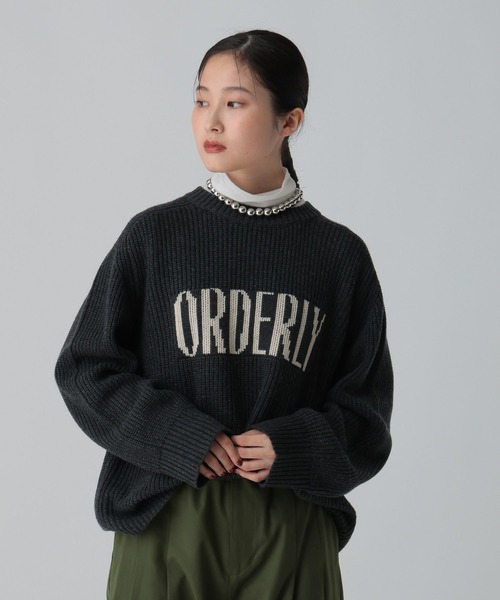 LEPSIM（レプシィム）の「7ゲージ畔編みロゴプルオーバー　611352（ニット/セーター・レディース・アイボリー/グリーン/チャコールグレー/グレー・FREE）」の10枚目の写真