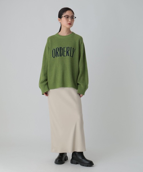 LEPSIM（レプシィム）の「7ゲージ畔編みロゴプルオーバー　611352（ニット/セーター・レディース・アイボリー/グリーン/チャコールグレー/グレー・FREE）」の18枚目の写真