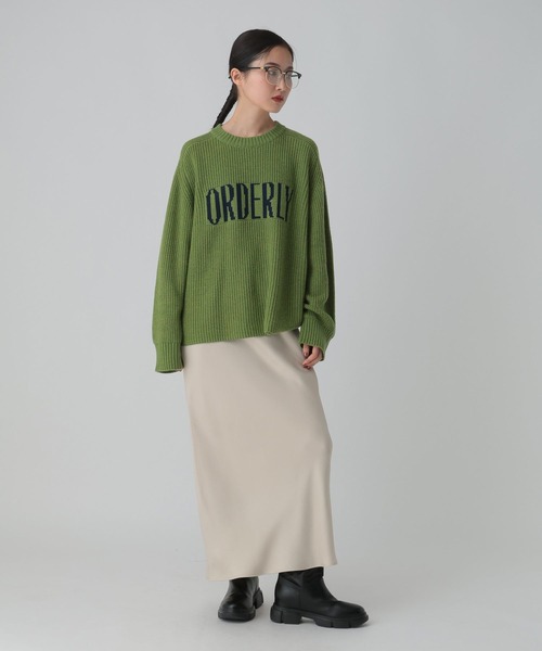 LEPSIM（レプシィム）の「7ゲージ畔編みロゴプルオーバー　611352（ニット/セーター・レディース・アイボリー/グリーン/チャコールグレー/グレー・FREE）」の20枚目の写真