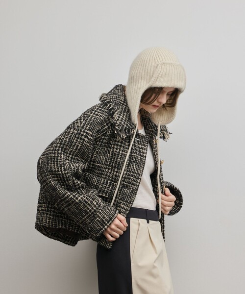 Diagram（ダイアグラム）の「パディングツイードジャケット（その他アウター・レディース・ベージュ/ブラック・36/38）」の8枚目の写真