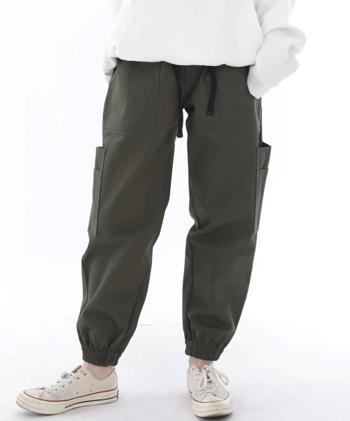 SAINTCREW(セントクルー)の「ツーレイヤーワイドカーゴジョガーパンツ W2-308J カーキ(スウェットパンツ・メンズ・その他・MEDIUM/LARGE/X-LARGE)」の1枚目の写真