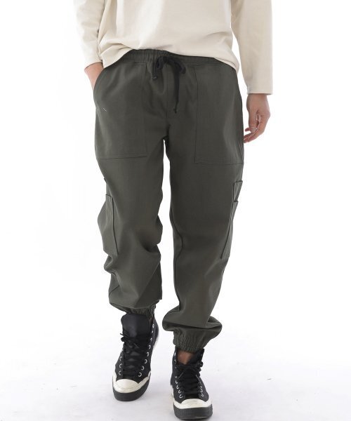 SAINTCREW(セントクルー)の「ツーレイヤーワイドカーゴジョガーパンツ W2-308J カーキ(スウェットパンツ・メンズ・その他・MEDIUM/LARGE/X-LARGE)」の11枚目の写真