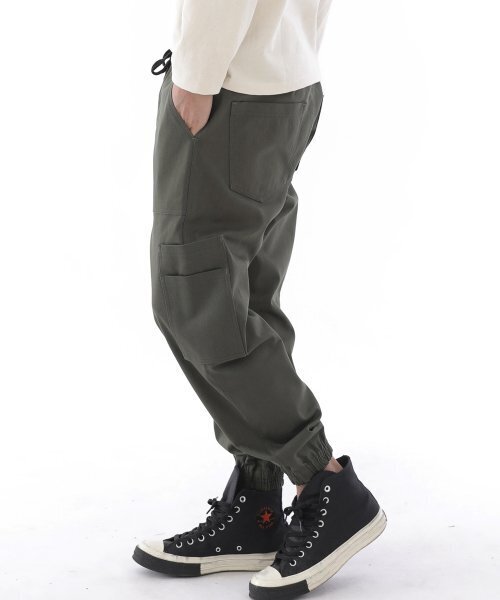 SAINTCREW(セントクルー)の「ツーレイヤーワイドカーゴジョガーパンツ W2-308J カーキ(スウェットパンツ・メンズ・その他・MEDIUM/LARGE/X-LARGE)」の9枚目の写真