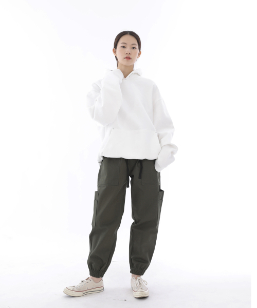 SAINTCREW(セントクルー)の「ツーレイヤーワイドカーゴジョガーパンツ W2-308J カーキ(スウェットパンツ・メンズ・その他・MEDIUM/LARGE/X-LARGE)」の8枚目の写真