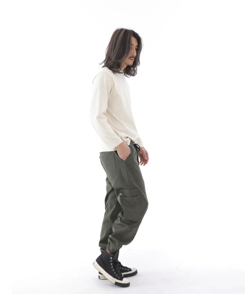 SAINTCREW(セントクルー)の「ツーレイヤーワイドカーゴジョガーパンツ W2-308J カーキ(スウェットパンツ・メンズ・その他・MEDIUM/LARGE/X-LARGE)」の4枚目の写真