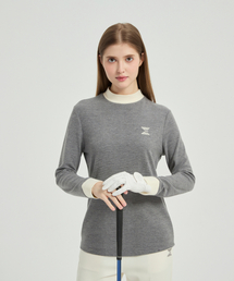 E.PARCA（イパルカ）の「ポニーレンチロングスリーブトップ（グレー）（Tシャツ/カットソー）」