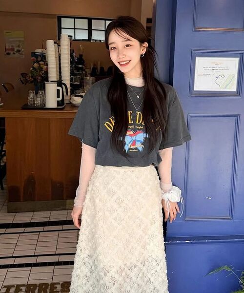 DEWEDEWE（デュイデュイ）の「ローズレーススカート_アイボリー（スカート・レディース・その他・SMALL/MEDIUM/LARGE）」の7枚目の写真