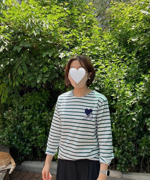 HOLAREST（オラ レスト）の「Marine Striped T-shirt 1 (Wood Brown+Ecru)（Tシャツ/カットソー・レディース・その他・SMALL/MEDIUM）」の5枚目の写真