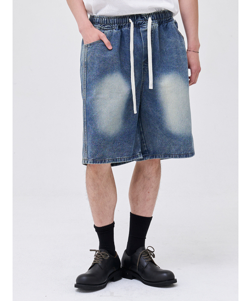 AKECII(アケシ)の「ナギトラックデニムショーツ-ライトブルー(その他パンツ・メンズ・その他・MEDIUM/LARGE)」の3枚目の写真