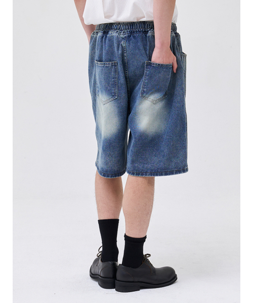 AKECII(アケシ)の「ナギトラックデニムショーツ-ライトブルー(その他パンツ・メンズ・その他・MEDIUM/LARGE)」の4枚目の写真