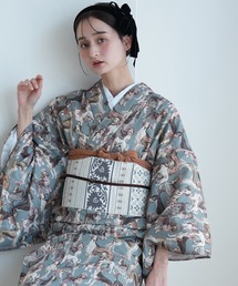 utatane | 着物 単衣 ニコアンティーク ドッグ・エキスポ ベルデ(着物)