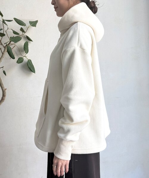 DouDou（ドゥドゥ）の「フリーススナッププルオーバー（Tシャツ/カットソー・レディース・グレー/オフホワイト・FREE）」の13枚目の写真