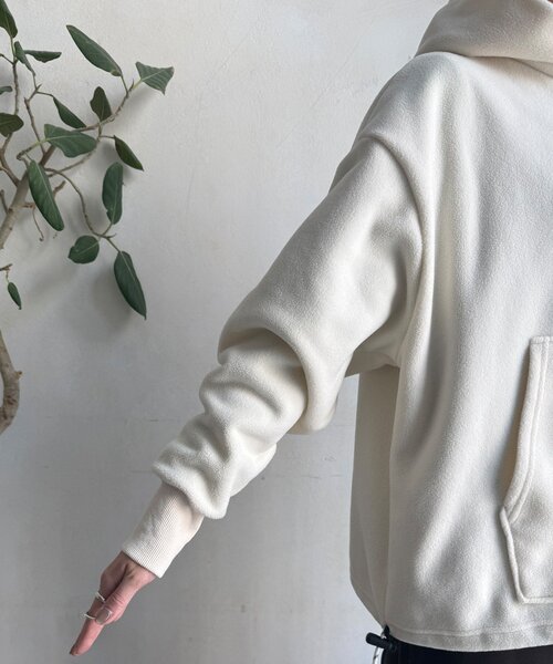 DouDou（ドゥドゥ）の「フリーススナッププルオーバー（Tシャツ/カットソー・レディース・グレー/オフホワイト・FREE）」の17枚目の写真