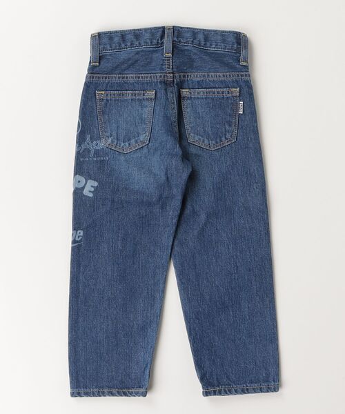 A BATHING APE（アベイシングエイプ）の「BAPE MULTI GRAPHICS 10 OZ DENIM PANTS（デニムパンツ・キッズ・インディゴブルー・100/130/110）」の5枚目の写真