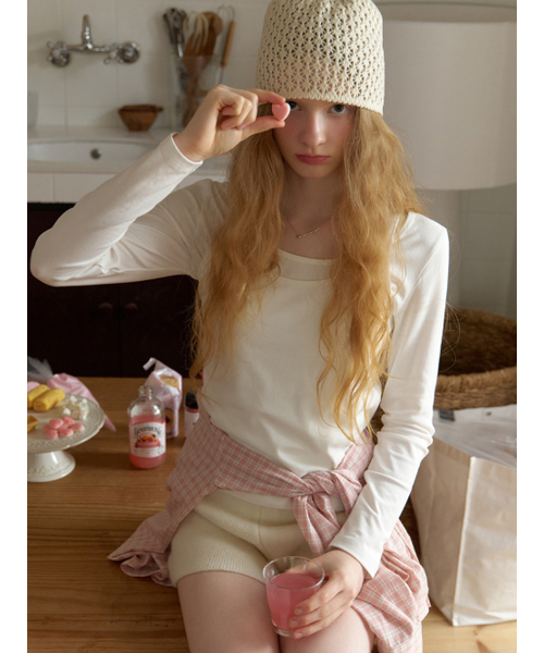 RE_L（リエル）の「Sou layered t-shirt_2piece (ivory)（Tシャツ/カットソー・レディース・その他・FREE）」の2枚目の写真