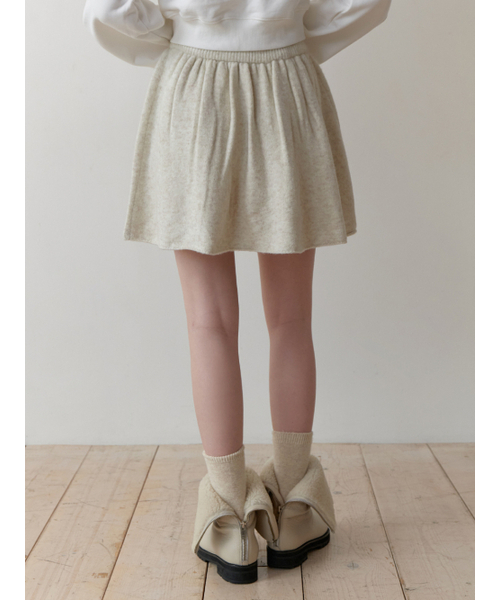 RE_L（リエル）の「Mandarin knit skirt (oatmeal)（スカート・レディース・その他・FREE）」の5枚目の写真