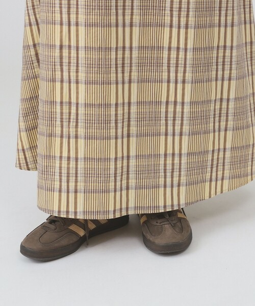 Ray BEAMS（レイビームス）の「チェック キリカエ キャミ ワンピース（ワンピース・レディース・クリーム/ブラック・1/0）」の12枚目の写真