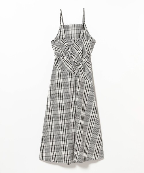 Ray BEAMS（レイビームス）の「チェック キリカエ キャミ ワンピース（ワンピース・レディース・クリーム/ブラック・1/0）」の14枚目の写真