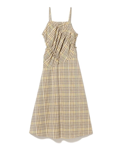 Ray BEAMS（レイビームス）の「チェック キリカエ キャミ ワンピース（ワンピース・レディース・クリーム/ブラック・1/0）」の16枚目の写真