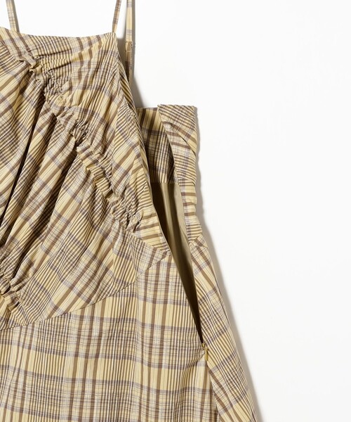 Ray BEAMS（レイビームス）の「チェック キリカエ キャミ ワンピース（ワンピース・レディース・クリーム/ブラック・1/0）」の18枚目の写真