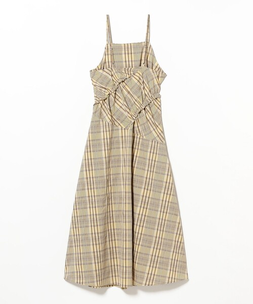 Ray BEAMS（レイビームス）の「チェック キリカエ キャミ ワンピース（ワンピース・レディース・クリーム/ブラック・1/0）」の20枚目の写真