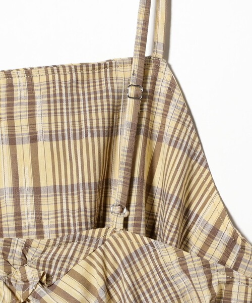 Ray BEAMS（レイビームス）の「チェック キリカエ キャミ ワンピース（ワンピース・レディース・クリーム/ブラック・1/0）」の21枚目の写真