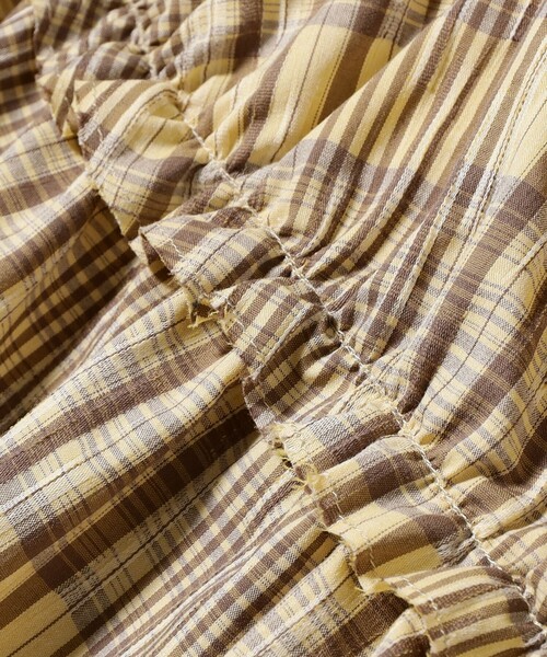 Ray BEAMS（レイビームス）の「チェック キリカエ キャミ ワンピース（ワンピース・レディース・クリーム/ブラック・1/0）」の22枚目の写真