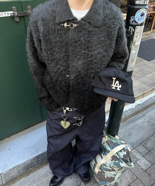 kutir(クティール)の「FIREMAN GRADATION ZIP KNIT BLOUSON/ファイヤーマングラデーションジップニットブルゾン(ブルゾン・メンズ・ブラウン/ブラック・LARGE/MEDIUM)」の12枚目の写真