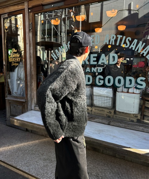 kutir(クティール)の「FIREMAN GRADATION ZIP KNIT BLOUSON/ファイヤーマングラデーションジップニットブルゾン(ブルゾン・メンズ・ブラウン/ブラック・LARGE/MEDIUM)」の4枚目の写真