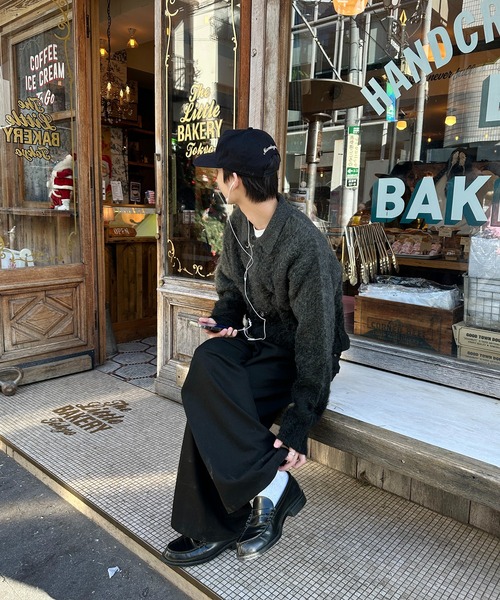 kutir(クティール)の「FIREMAN GRADATION ZIP KNIT BLOUSON/ファイヤーマングラデーションジップニットブルゾン(ブルゾン・メンズ・ブラウン/ブラック・LARGE/MEDIUM)」の7枚目の写真