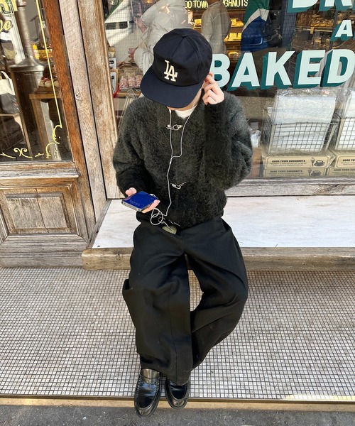 kutir(クティール)の「FIREMAN GRADATION ZIP KNIT BLOUSON/ファイヤーマングラデーションジップニットブルゾン(ブルゾン・メンズ・ブラウン/ブラック・LARGE/MEDIUM)」の8枚目の写真