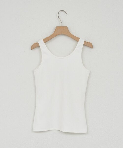 SHENERY（シーナリー）の「刺繍リブタンクトップ（キャミソール・レディース・ブラック/オフホワイト・FREE）」の7枚目の写真