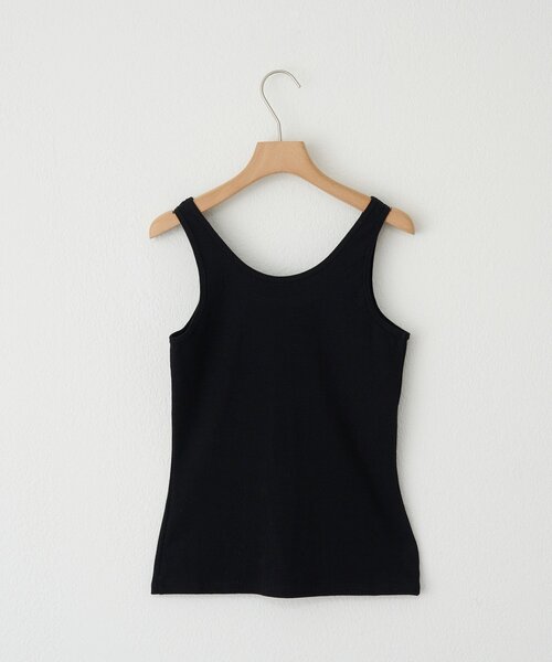 SHENERY（シーナリー）の「刺繍リブタンクトップ（キャミソール・レディース・ブラック/オフホワイト・FREE）」の10枚目の写真
