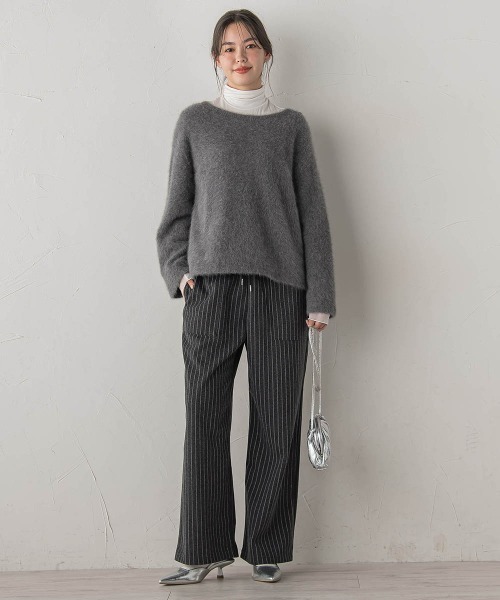 Droite lautreamont(ドロワットロートレアモン)の「【WEB限定】圧縮アソートイージーパンツ≪手洗い可能≫(その他パンツ・レディース・グレー系その他/チャコールグレー・M)」の7枚目の写真