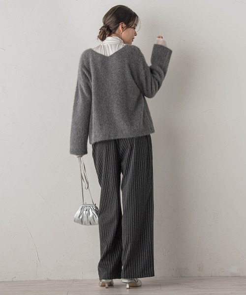 Droite lautreamont(ドロワットロートレアモン)の「【WEB限定】圧縮アソートイージーパンツ≪手洗い可能≫(その他パンツ・レディース・グレー系その他/チャコールグレー・M)」の10枚目の写真