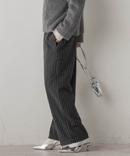 Droite lautreamont(ドロワットロートレアモン)の「【WEB限定】圧縮アソートイージーパンツ≪手洗い可能≫(その他パンツ・レディース・グレー系その他/チャコールグレー・M)」の5枚目の写真