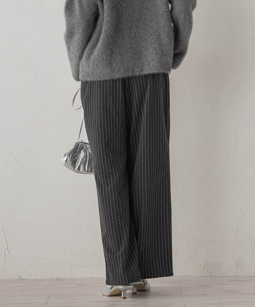 Droite lautreamont(ドロワットロートレアモン)の「【WEB限定】圧縮アソートイージーパンツ≪手洗い可能≫(その他パンツ・レディース・グレー系その他/チャコールグレー・M)」の6枚目の写真