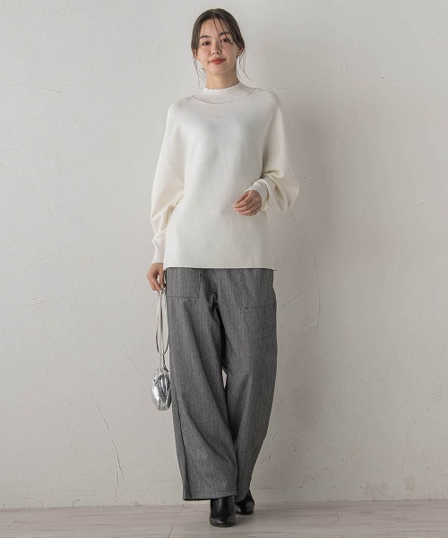 Droite lautreamont(ドロワットロートレアモン)の「【WEB限定】圧縮アソートイージーパンツ≪手洗い可能≫(その他パンツ・レディース・グレー系その他/チャコールグレー・M)」の15枚目の写真
