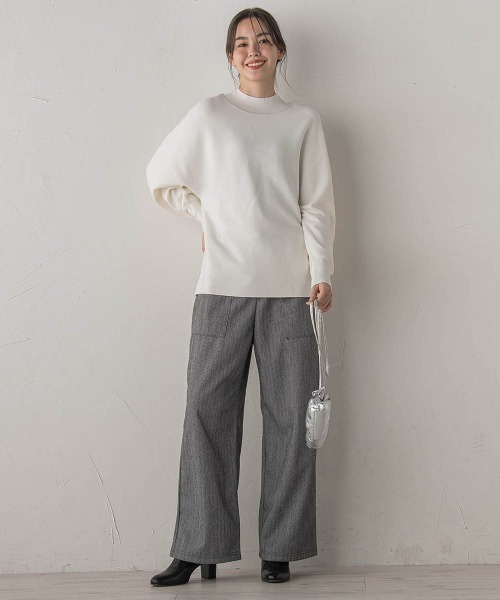Droite lautreamont(ドロワットロートレアモン)の「【WEB限定】圧縮アソートイージーパンツ≪手洗い可能≫(その他パンツ・レディース・グレー系その他/チャコールグレー・M)」の17枚目の写真