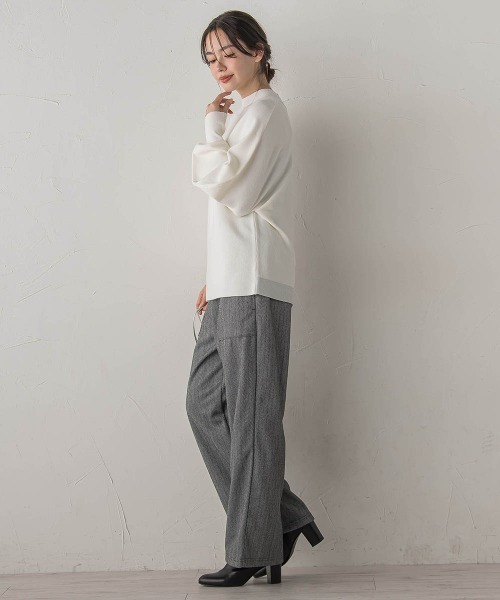 Droite lautreamont(ドロワットロートレアモン)の「【WEB限定】圧縮アソートイージーパンツ≪手洗い可能≫(その他パンツ・レディース・グレー系その他/チャコールグレー・M)」の18枚目の写真