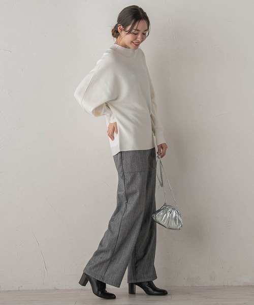 Droite lautreamont(ドロワットロートレアモン)の「【WEB限定】圧縮アソートイージーパンツ≪手洗い可能≫(その他パンツ・レディース・グレー系その他/チャコールグレー・M)」の16枚目の写真