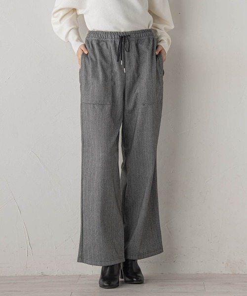 Droite lautreamont(ドロワットロートレアモン)の「【WEB限定】圧縮アソートイージーパンツ≪手洗い可能≫(その他パンツ・レディース・グレー系その他/チャコールグレー・M)」の12枚目の写真