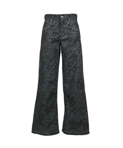 Jaded London(ジェイデッドロンドン)の「OVERDYED LEOPARD JEAN(デニムパンツ・レディース・ブラック・26)」の1枚目の写真