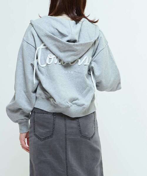 新品 CONVERSETOKYO SPINDLE LOGO ZIP HOODIE CONVERSE TOKYO パーカー BACK SPINDLE LOGO ZIP HOODIE レディース