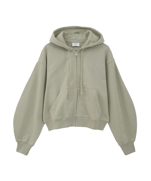 CONVERSE TOKYO（コンバーストウキョウ）の「BACK SPINDLE LOGO ZIP HOODIE（パーカー・レディース・ピンク/ブラック/ブルー/セージグリーン/杢グレー/アイボリー・FREE）」の18枚目の写真