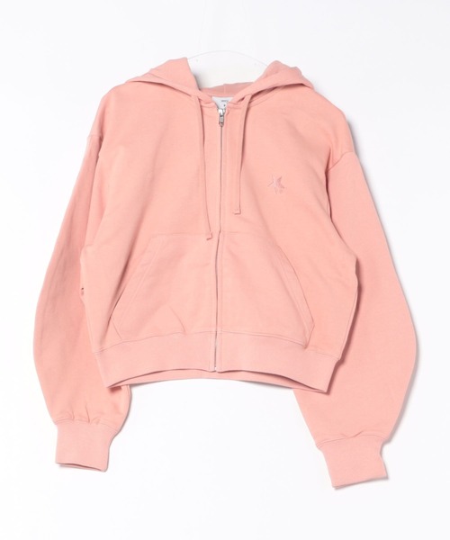 CONVERSE TOKYO（コンバーストウキョウ）の「BACK SPINDLE LOGO ZIP HOODIE（パーカー・レディース・ピンク/ブラック/ブルー/セージグリーン/杢グレー/アイボリー・FREE）」の11枚目の写真