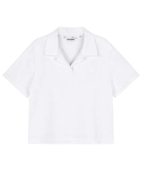 METAPHER(メタファ)の「MET 半袖カラーTシャツ ホワイト(ポロシャツ・レディース・その他・FREE)」の6枚目の写真