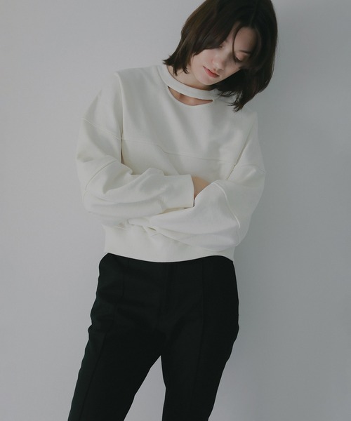 MANOF　MOON SLIT SWEAT TOPS MOON SLIT SWEAT TOPS（スウェット）｜MANOF（マノフ）のファッション