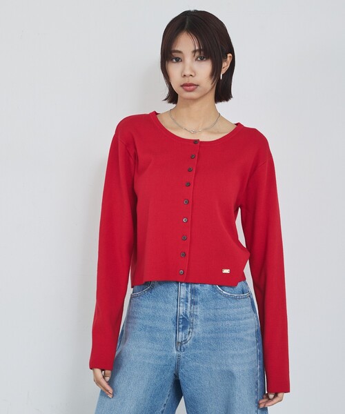 abahouse mavie（アバハウスマヴィ）の「ショートカーディガン（カーディガン/ボレロ・レディース・ブルー/ブラック/ホワイト/レッド・フリー）」の10枚目の写真