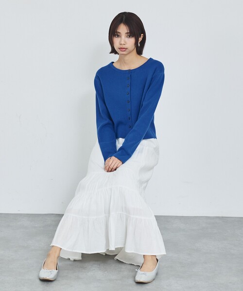 abahouse mavie（アバハウスマヴィ）の「ショートカーディガン（カーディガン/ボレロ・レディース・ブルー/ブラック/ホワイト/レッド・フリー）」の17枚目の写真